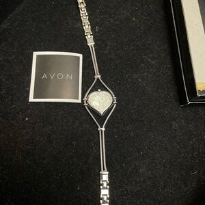 Avon Silver Heart Women's Watch